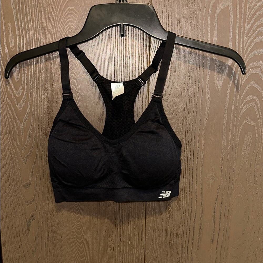 New Balance Black Racerback Bra - size small